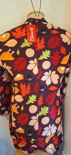 NWT Shinesty Suit Jacket & Pants w/ Tie size 44/ 40 X 35 Thanksgiving Rake Me Up - Picture 5 of 8