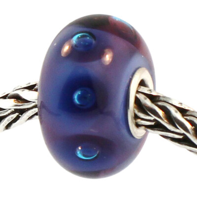 Authentic Trollbeads Glass 61335 Purple Bubbles :0