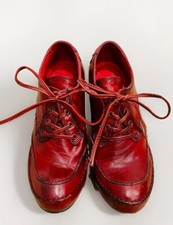 Vintage Quirky Block Heel Brogue Style Leather Design Shoes UK 3 EU 36 RRP £145