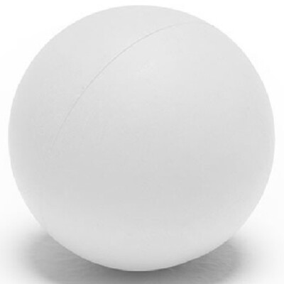 Champion Sports Soft Sponge Lacrosse Indoor Training Ball - White (Single)