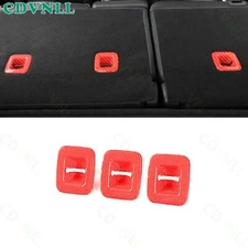 Rear Seat Back backrest Molding Trim For Jeep Cherokee 2014-20 Red Carbon Fiber