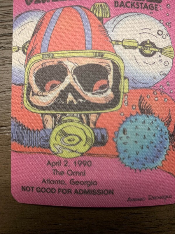 Grateful Dead Back Stage pass 4-02-90 The Omni new old stock not reproduction
