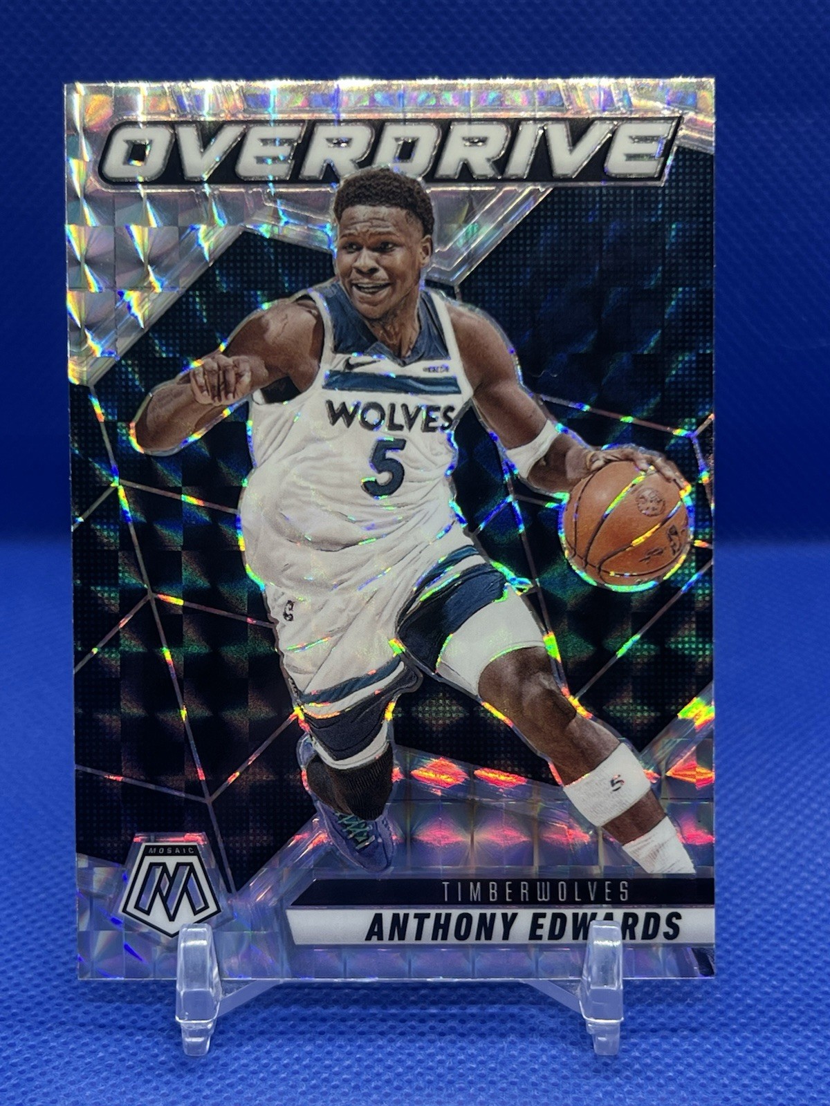 2024-25 Panini Mosaic Overdrive Anthony Edwards #14