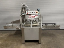 Kaps All 6 Quill Inline Bottle Capper with Cap Feed Elevator, Capping Machinery