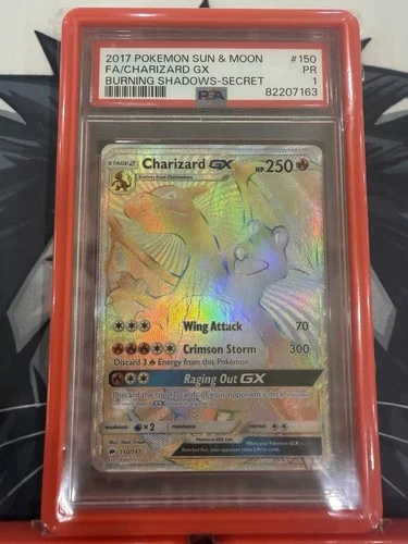 Charizard GX (Secret) 150/147 Burning Shadows Holo Lot Of Graded PSA 1, 2, & 3
