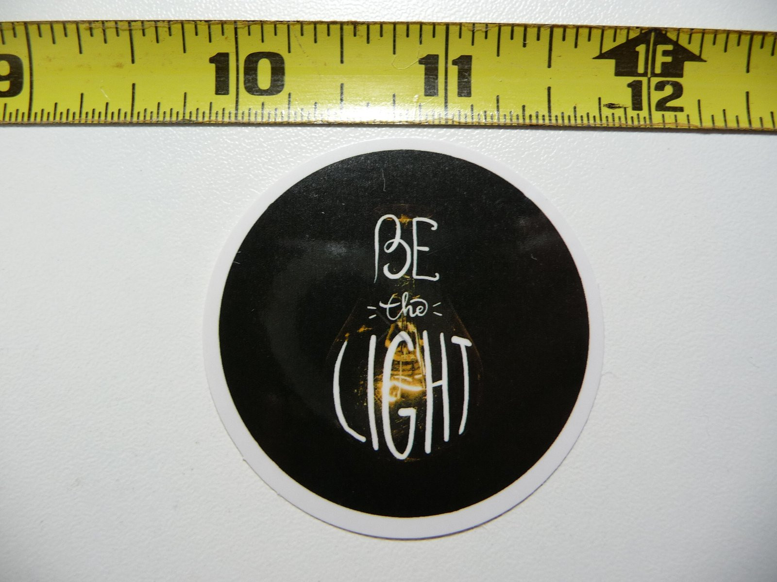 Circle Dark Be the Light Decal Sticker for Church Christian Faith & Belief Inspiration