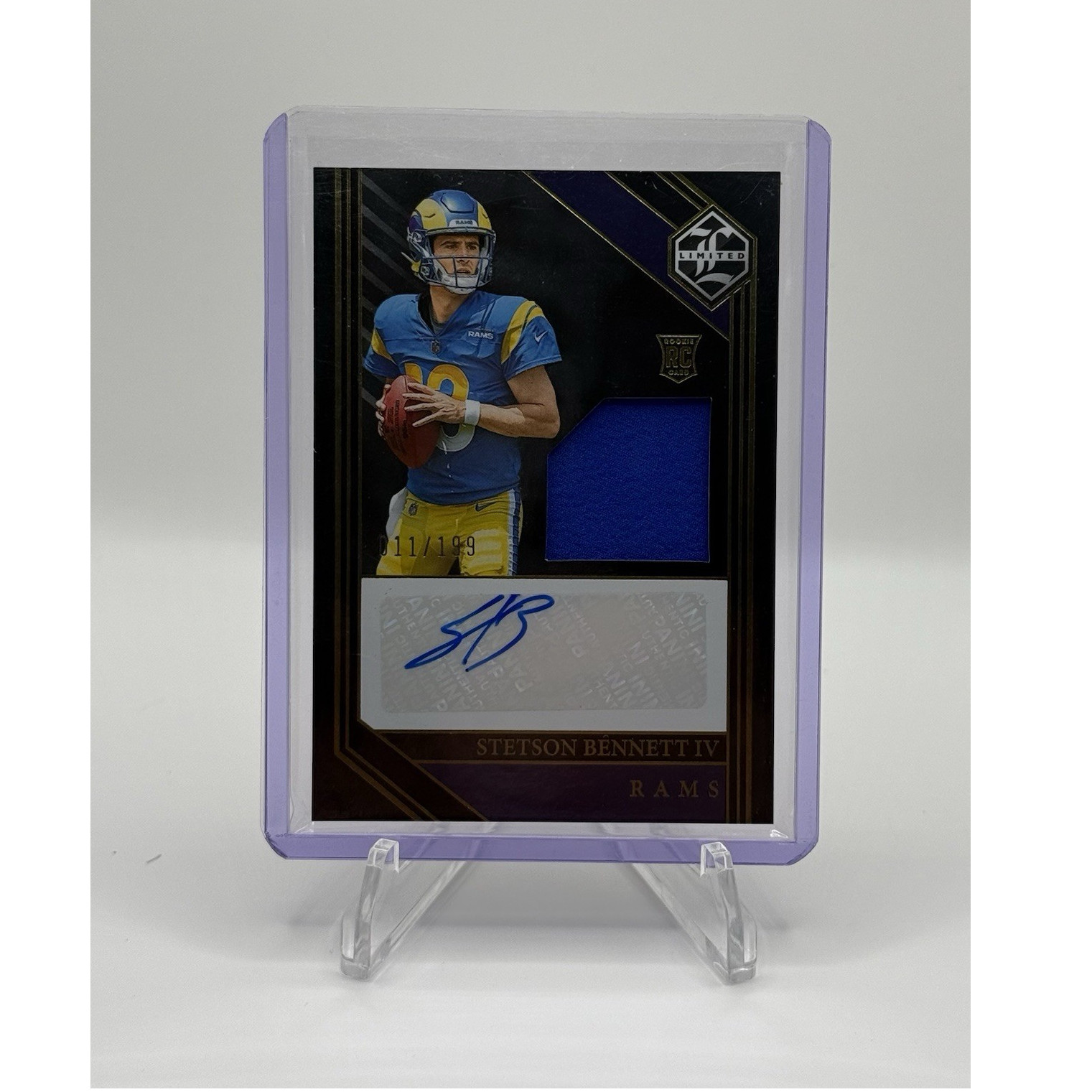 Stetson Bennett Panini Limited #133 Patch Autograph