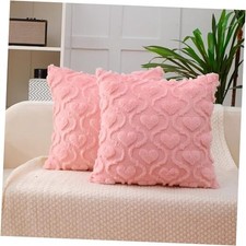 Valentines Day Throw Pillow Covers 18x18 Set of 2 18" x 18" Pack of 2 Pink