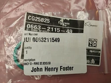 Quincy Atlas Copco O-Ring 0663211549 - Fast Ship