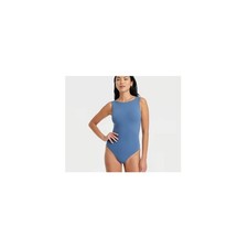 Auden Luxe Stretch Fully Lined Bodysuit Dark Blue Size S