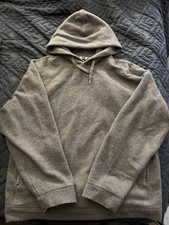 Uniqlo U Wide Fit Oversized Fleece Pullover Heavyweight Wool Blend Hoodie