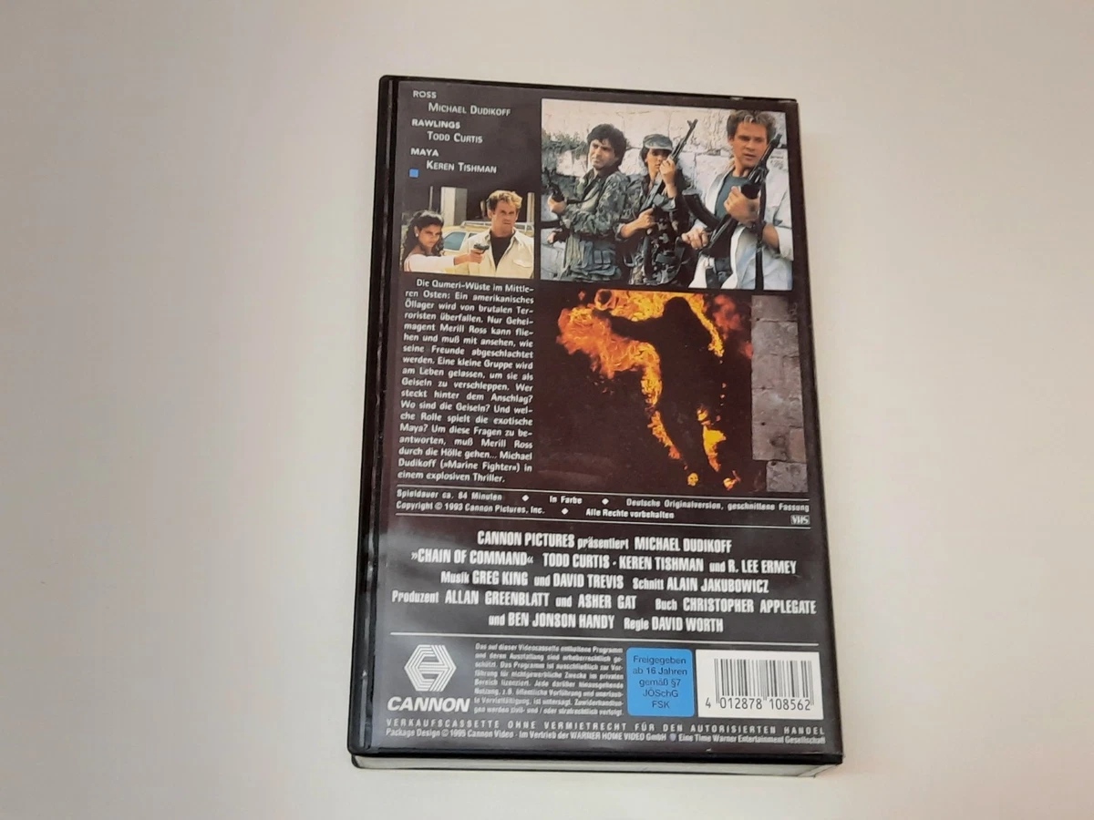 Chain Of Command 1994 VHS German PAL Cannon Video Michael Dudikoff Todd Curtis