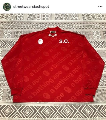 A Bathing Ape Bape Longsleeve Jersey Shirt Size Extra Extra Large