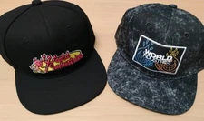 World Industries Hat Bundle – 2 Snapback Caps – Classic Skateboard Brand Embroid