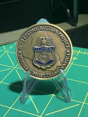 Customs Border Protection Iraq Reconstruction MNSTC-I Challenge Coin-DHS CBP US