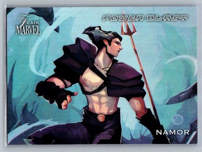 2023 Marvel Flair Power Blast Namor Insert Card Sub-Mariner   Foil Art