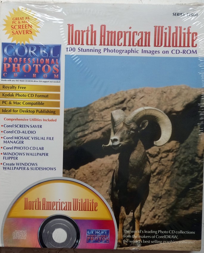 CD photos Corel faune sauvage Amérique du Nord images libres de droits