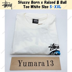 Stussy Born x Raised 8 Ball Tee White Size S-XXL New | eBay