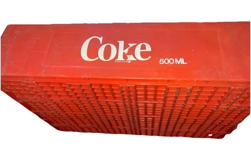 Coca-Cola Plastic Carrying Crate for 500ml Bottles Vintage Rare