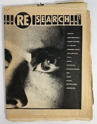 V Vale / RE/Search No 1 1980