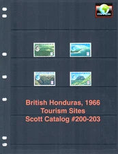 $4.45 Scott Value - 1966 BELIZE BR HONDURAS Tourism Sites Landmark CV MNH NH UMM