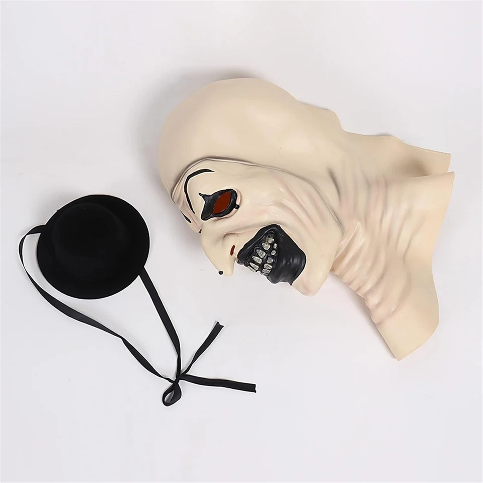 Maschera Terrifier Clown, Art The Clown Killer Horror Halloween Carnevale - Immagine 3 di 4