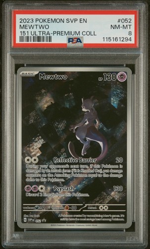 Mewtwo graded PSA 8 for sale on eBay