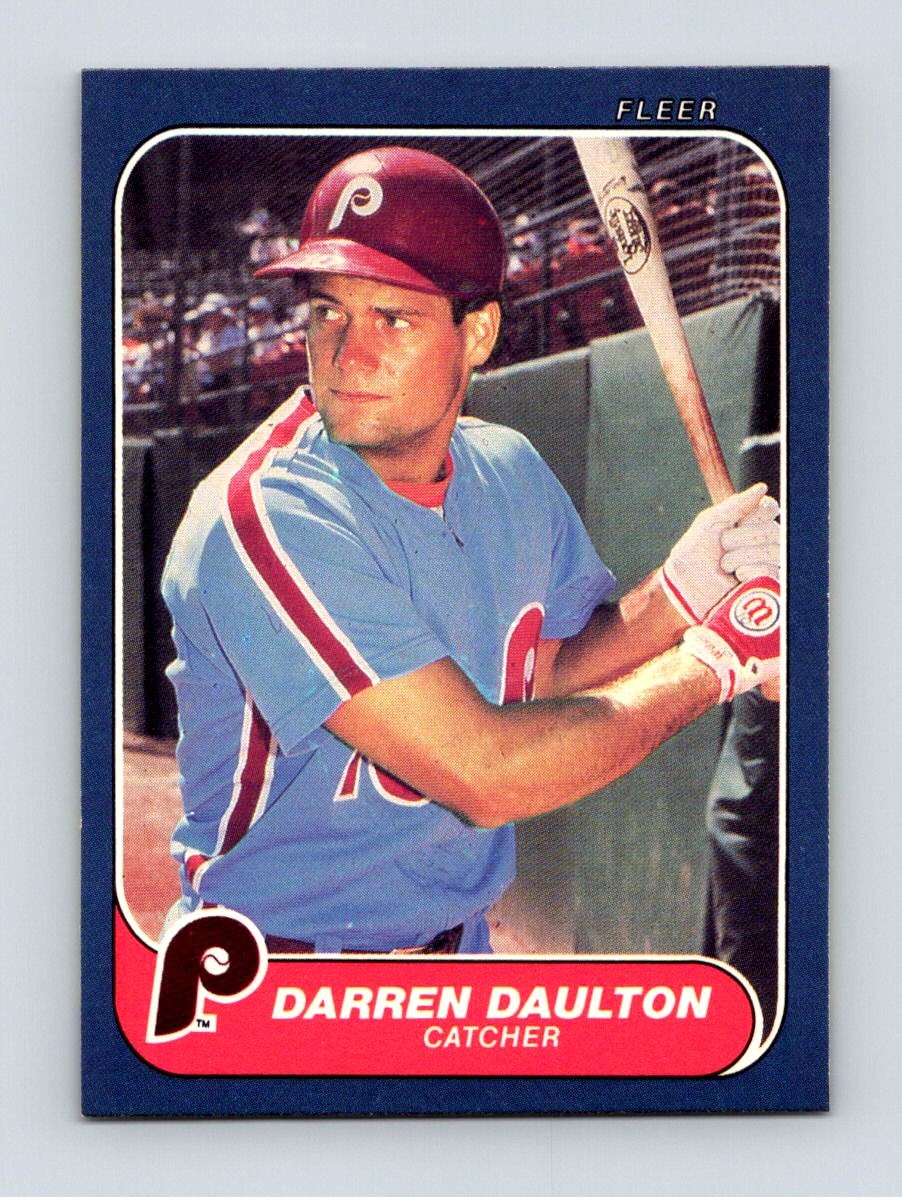 1986 Fleer #438 Darren Daulton Philadelphia Phillies Rookie