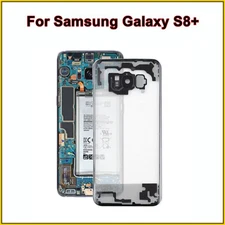 Transparent Back Glass Cover for Samsung Galaxy S8+ Battery Door Glass Housing
