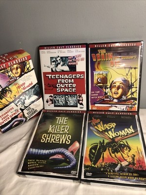 Killer Cult Classics~ 4 Vintage Horror Movie Bundle~ New/sealed (besides one) 