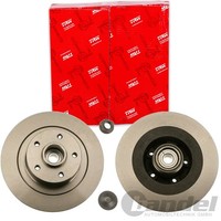 2X TRW Bremsscheiben 300Mm Voll Hinten Passend FÜR Renault Laguna | DF6126BS
