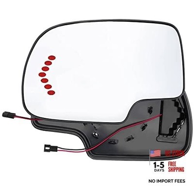 AUTOXBERT Driver Side Mirror with Heated Backing Plate Turn Signal For LEFT