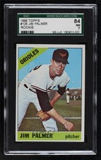 1966 Topps Jim Palmer #126 SGC 84 HOF 2d2