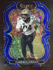 2025 Panini Select Cameron Jordan #342 Blue Disco Prizm Suite Level Saints /25