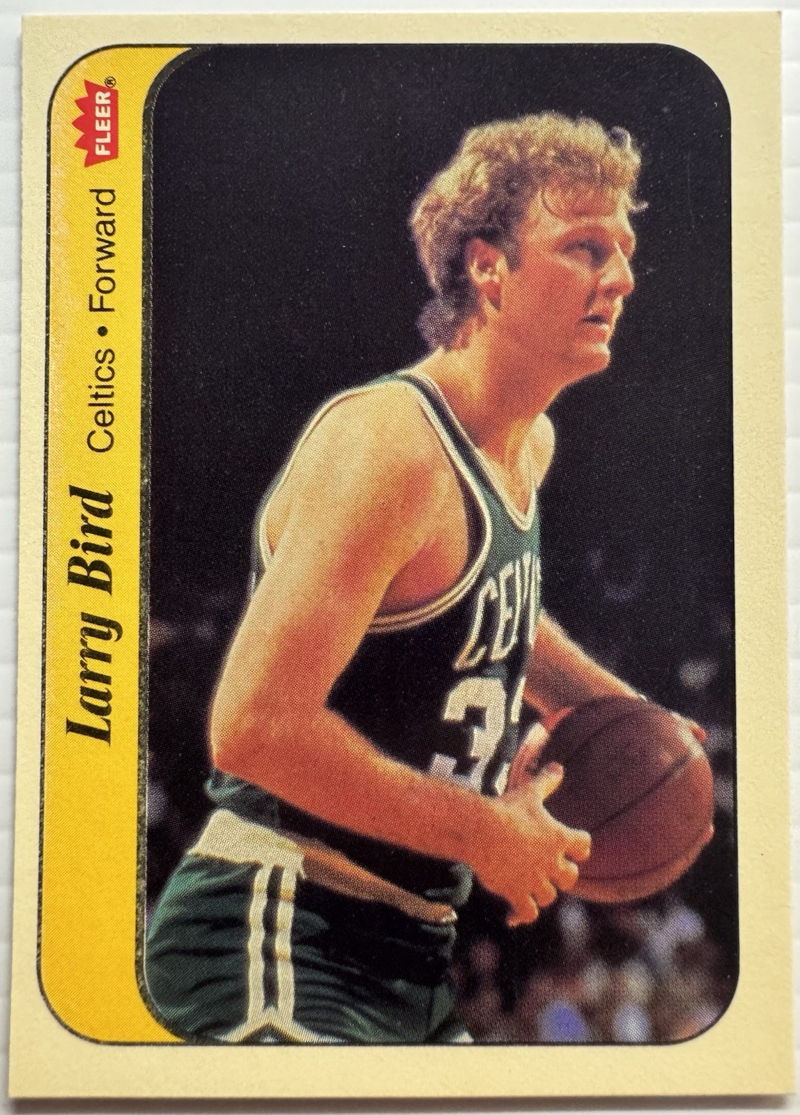 1986 Fleer Larry Bird #2 Boston Celtics HOF Vintage NBA Card