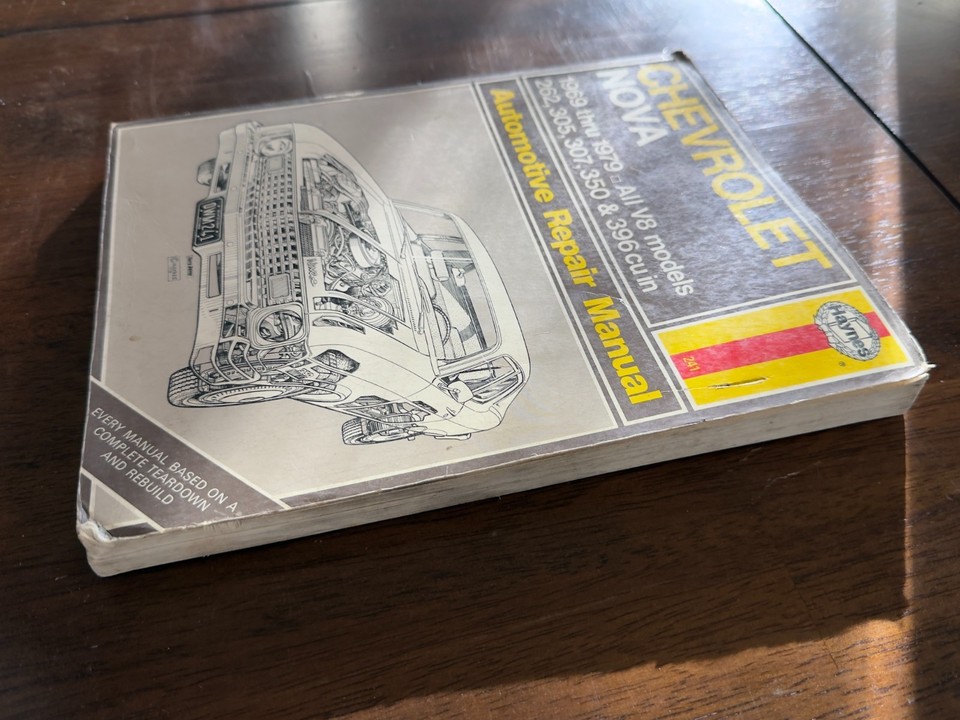 HAYNES Chevrolet Nova 69-79 V8 Model 262, 305, 307, 350, 396 Repair ...