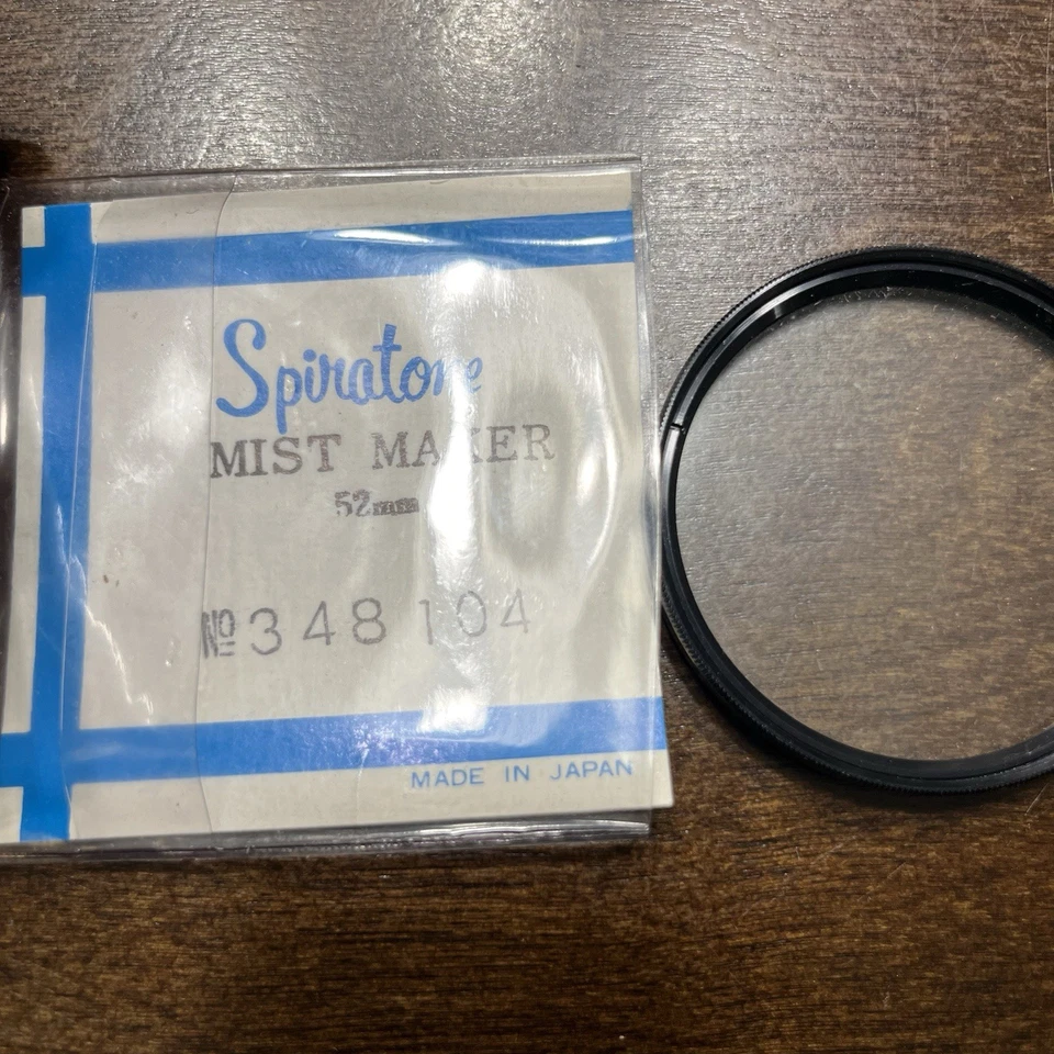Spiratone MISTMAKER 52mm Filter For Cameras Made In Japan W/ OG Box & Manual  - Image 3 of 4