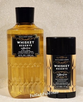 Whiskey Reserve 2PC Gift Set Wash + Deodorant Men's Shop NEW Bath & Body Works 