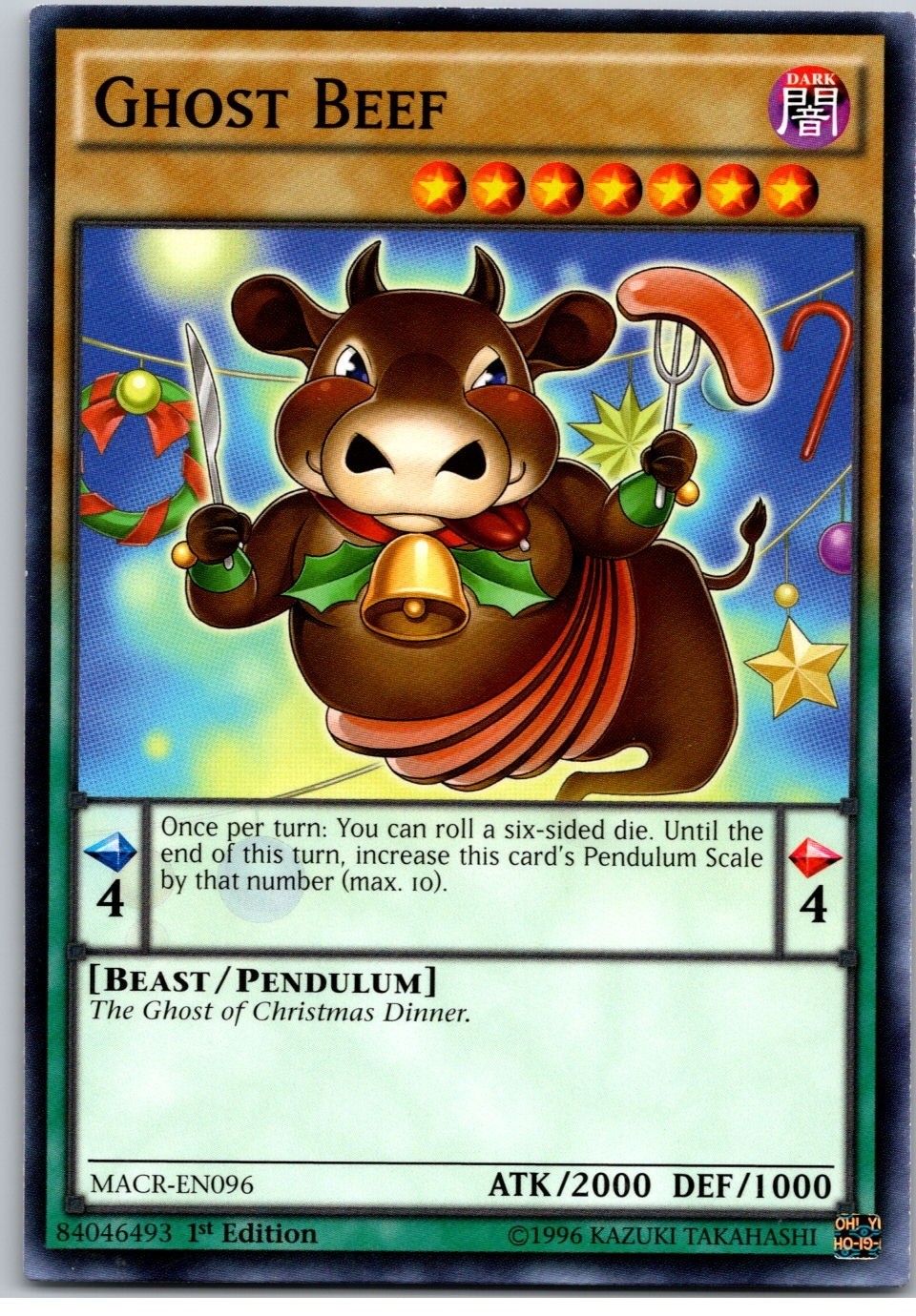 Yu-Gi-Oh Ghost Beef MACR-EN096 Short Print Maximum Crisis Beast Pendulum Single