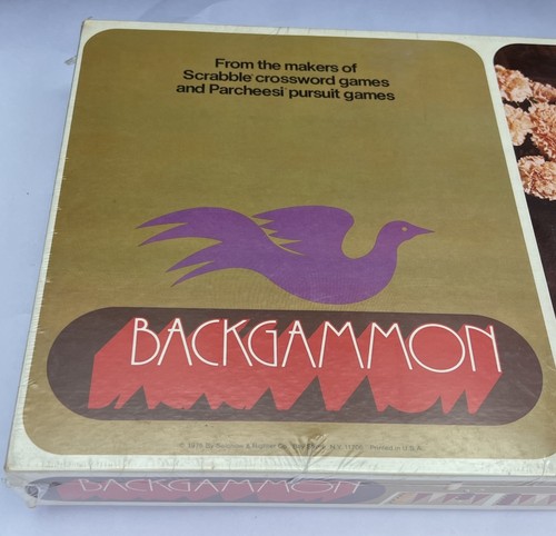 Backgammon NUOVO/SIGILLATO - Selchow & Righter - Gioco da Tavolo - Vintage 1975 - Foto 3 di 7