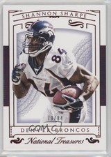 2015 Panini National Treasures Jersey Number Red 79/84 Shannon Sharpe HOF 2u3