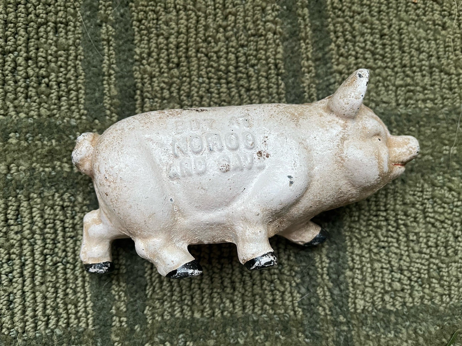 Cast Iron Norco Foundry Pottstown PA Pig Coin Bank