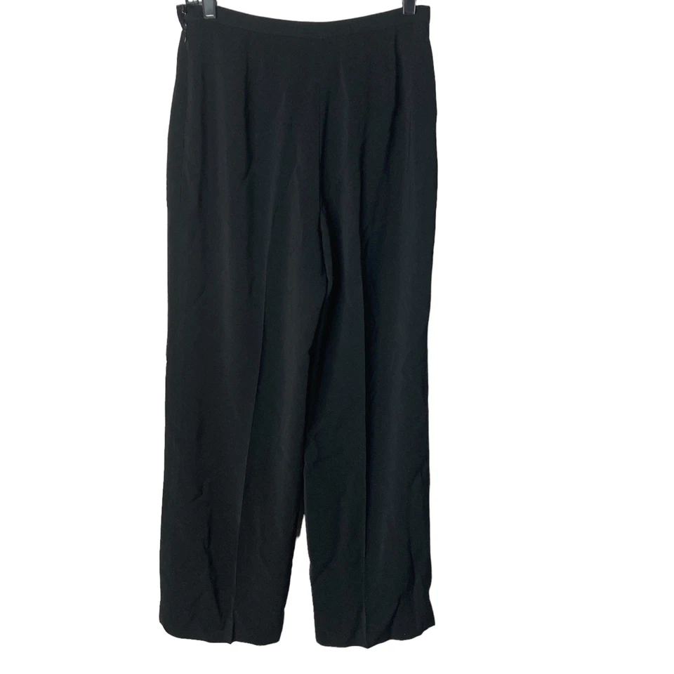 Calça Kasper Feminina Tamanho 8P Preta Fecho Lateral com Zíper - Imagem 2 de 4