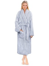 Premium Womens Plush Soft Robe Fluffy, Warm, Fleece Sherpa Shaggy Bathrobe S...
