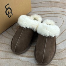 UGG Scuffette II Shearling Slippers Chestnut Espresso Women's with Original Box