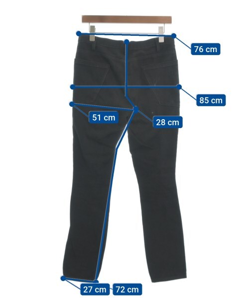 YOHJI YAMAMOTO +NOIR パンツ(その他) 黒 2001525Y0009 YOHJI YAMAMOTO +NOIR Denim Pants Black 2(Approx. S