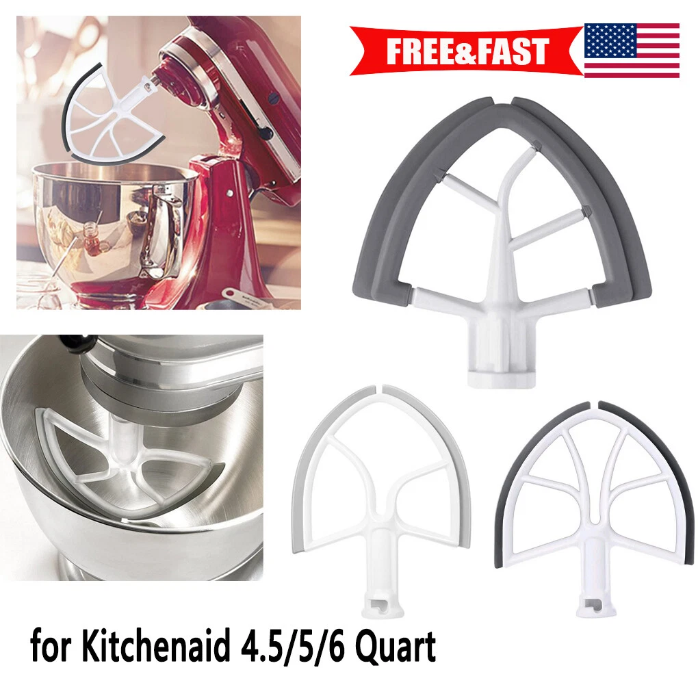 6 Quart Kitchen Aid Mixer Attachments, Flex Edge Beater Paddle with Scraper  for