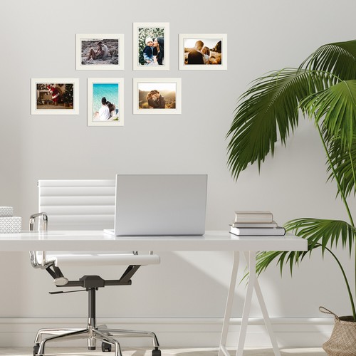 25 Pack 5x7 Cardboard Photo Frame Paper Picture Frame Cards with Easel White - Picture 7 of 10