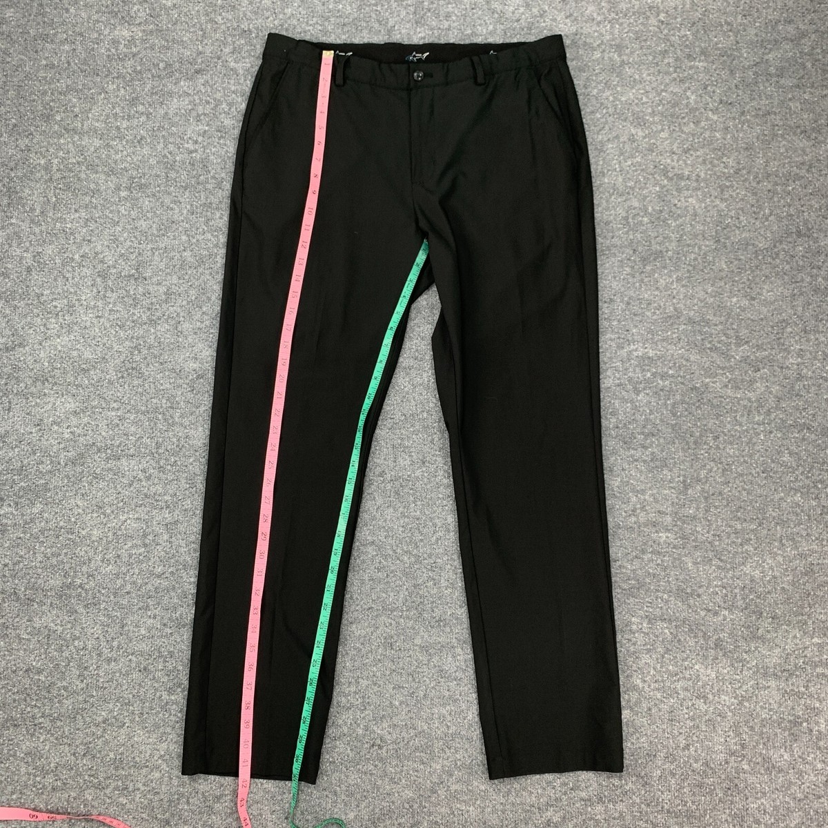 【完売品】NO GOLF PADDED LONG PANT - Black M Big & Tall Stretch Lightweight Classic Golf Pant with Active