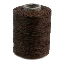Brown Bonded Polyester Cord for beading sewing crafts